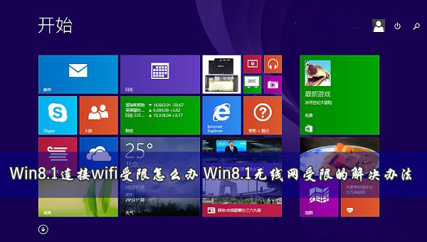 Win8.1连接wifi受限怎么办 Win8.1连接wifi受限怎么解决